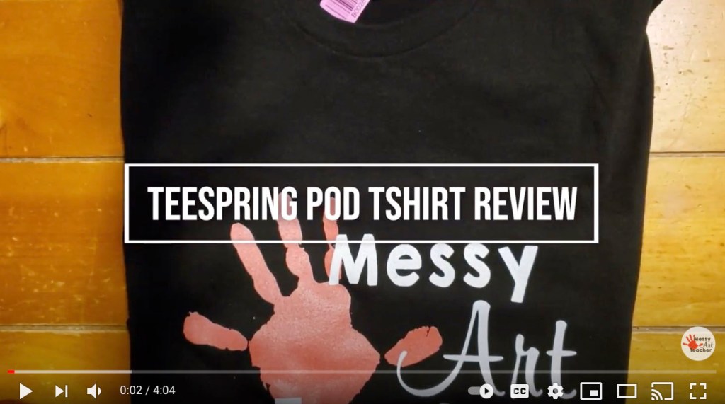 print on demand teespring review by the messy art teacher 2020 to see the quality of their black tshirts.