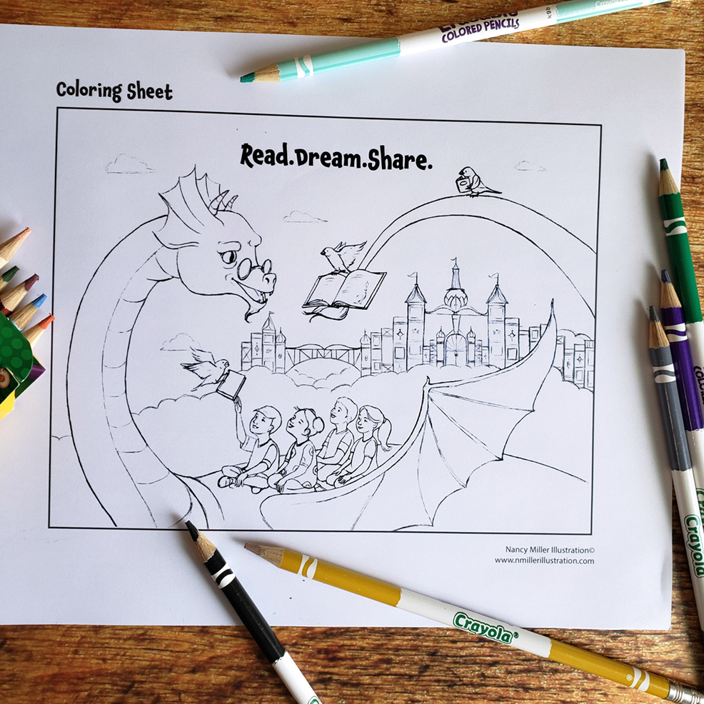 Dragon Illustration by Nancy Miller Illustration 